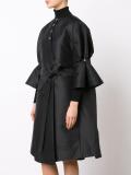 three-quarters draped sleeve coat