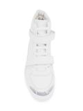double strap hi-top sneakers