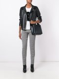 houndstooth pattern trousers
