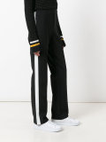 piped seam track pants