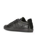 embossed crocodile effect sneakers