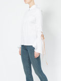 lace-up sleeve shirt