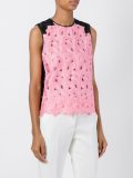 cut-out leaves tank top