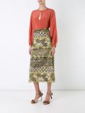 'CDC' picot cropped bouse