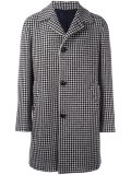 houndstooth single breasted coat
