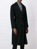 belted single breasted coat