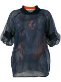 layered sheer blouse
