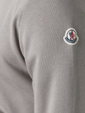 logo hooded cardigan 