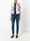 floral print cropped shirt