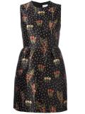 floral pattern flared dress