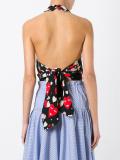 embroidered heart print top