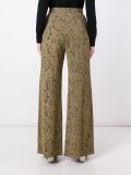 flared jacquard trousers 