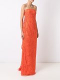strapless gown