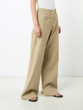 loose fit flared trousers