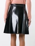 coated A-line skirt