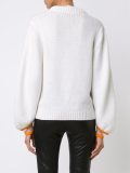 mink fur branch jumper