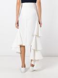 ruffled asymmetric skirt 