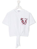 tiger print pocket T-shirt 