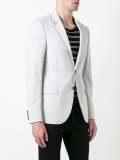 contrast trim blazer