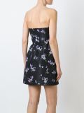 lace front floral print dress