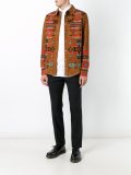 geometric patch shirt