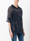 layered sheer blouse