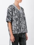 snakeskin printed T-shirt