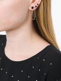 cabochon rectangular earrings