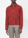zipped bomber jacket
