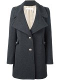 button front short coat