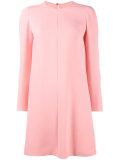 draped long sleeve dress