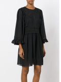 crochet detailed dress