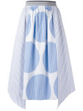 stripe panel skirt 