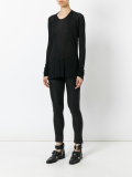 semi-sheer longsleeved T-shirt