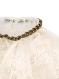 chain trim lace collar
