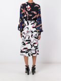 multi print dress