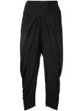 draped cropped trousers 
