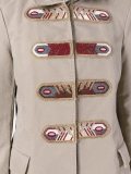 straps patch military jacket
