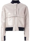 varnished bomber jacket 