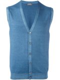 button down knitted waistcoat