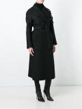 embellished belted coat