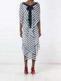 striped sheer dress
