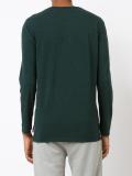 buttoned collar sweatshirt