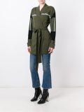 kimono striped belted cardigan
