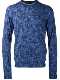 Baroque print jumper