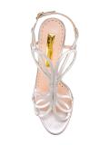 metallic sandals