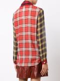 plaid ruffled shirt