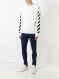 logo stripe jumper