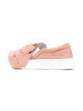 ruched slip-on sneakers