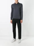 longsleeved polo shirt